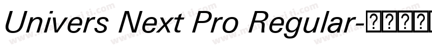 Univers Next Pro Regular字体转换